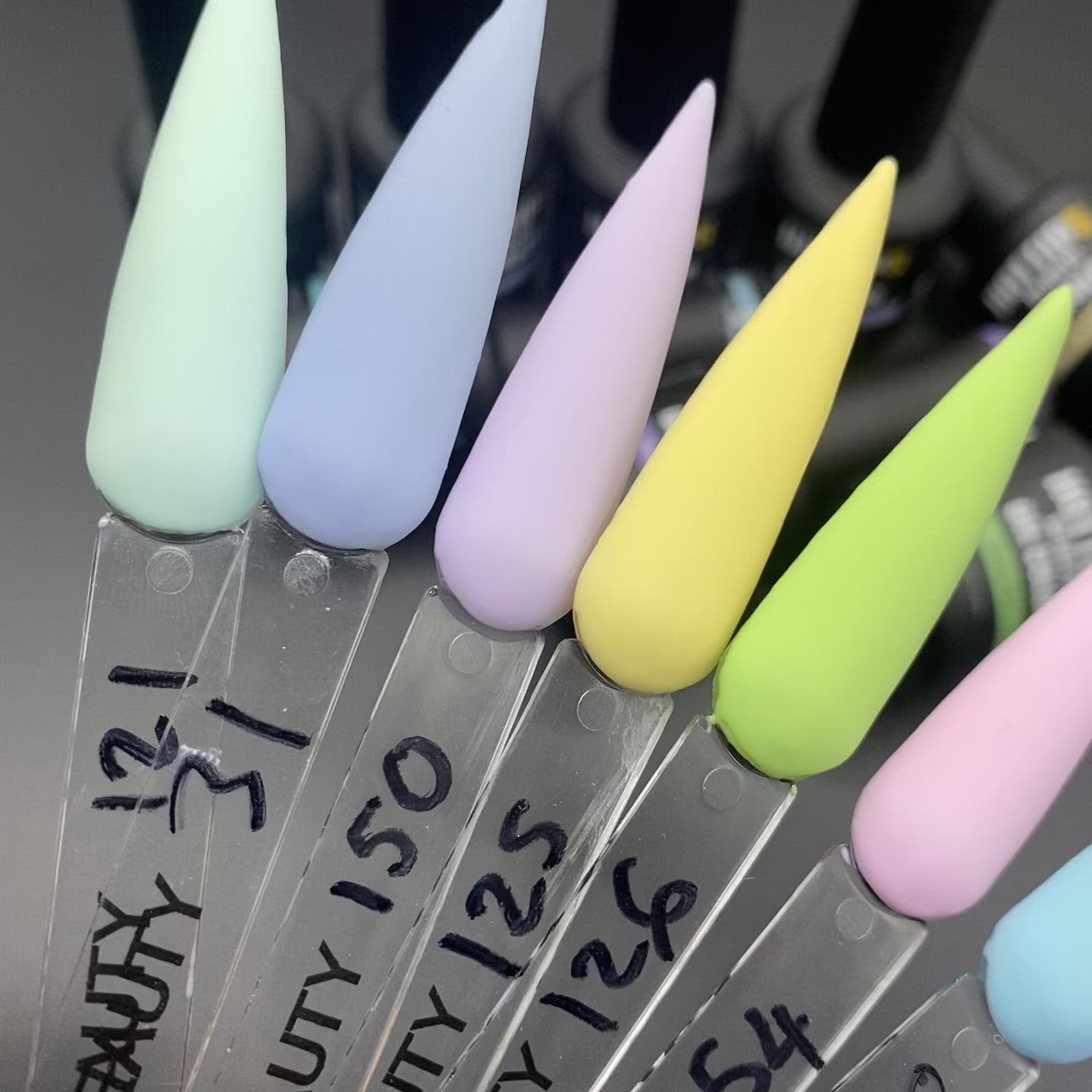 Gel Master - Pastel Collection ( 8 colors #121; 31; 150; 125; 126; 154; 170; 147)