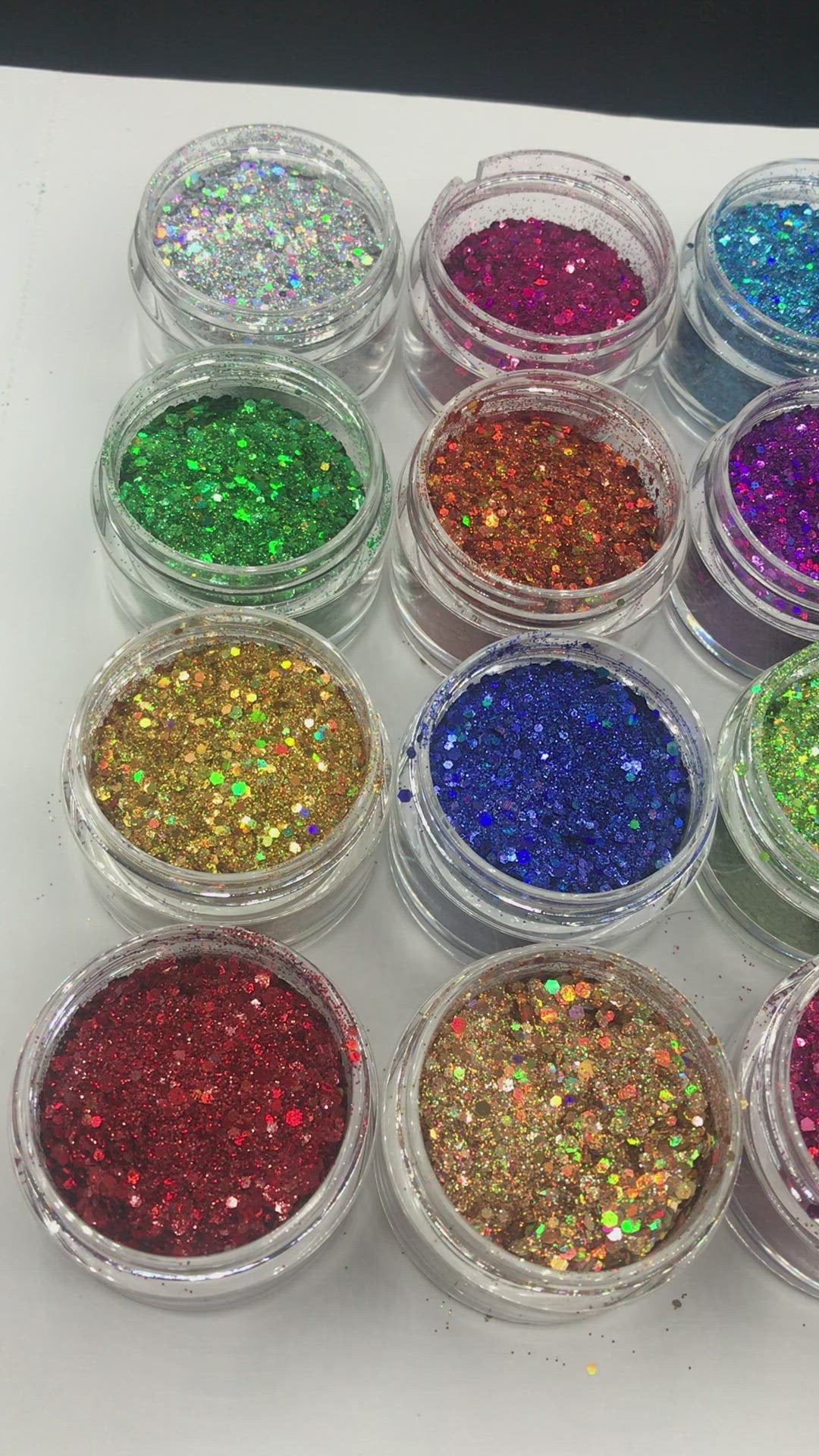 18 color Holo Glitter Custom Mix Collection Best Value!!
