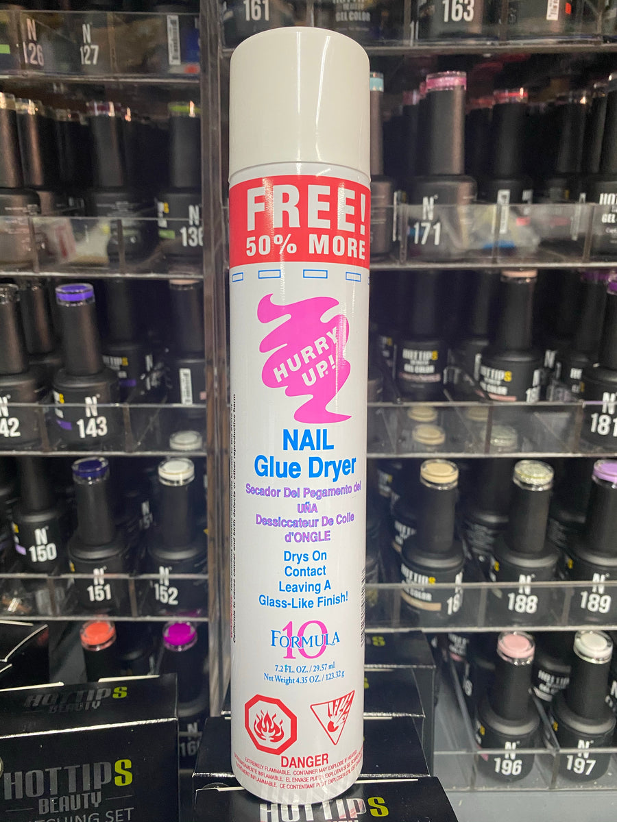 Nail Glue Dryer Spray Hot Tips Beauty